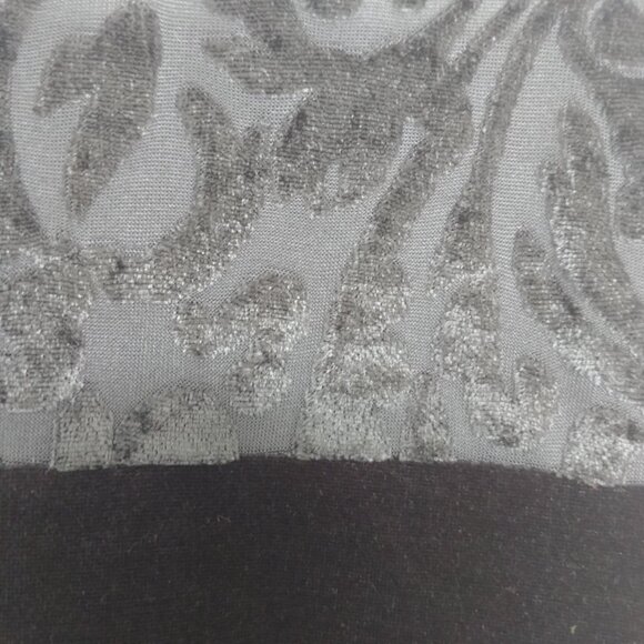 Diane von Furstenberg black velvet stretch midi maxi dress DVF sleeve de… - Picture 9 of 12